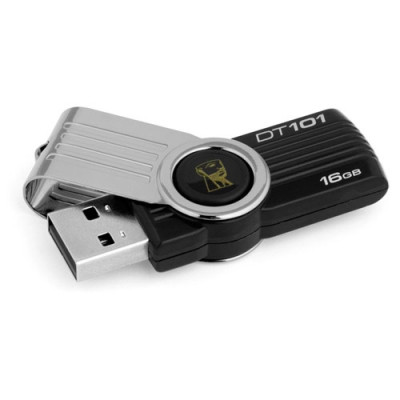 Добави още лукс USB Flash памет USB Flash памет Kingston Datatraveler 101 G2 16 GB черна